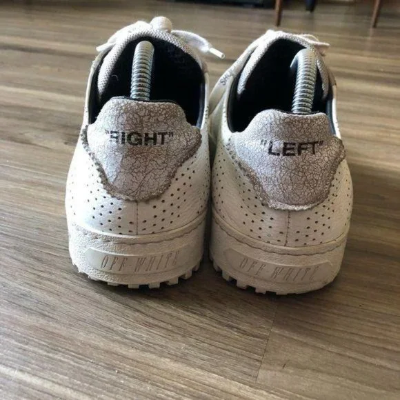 Off White Virgil Abloh Arrow Perforated Sneakers